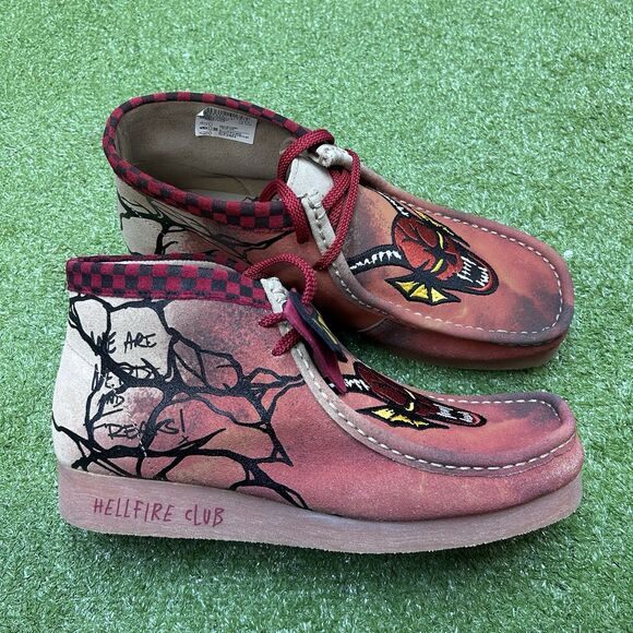 Clarks Originals Wallabee Evo Stranger Things The Upside Down Size 10 Rare NEW - Picture 2 of 13